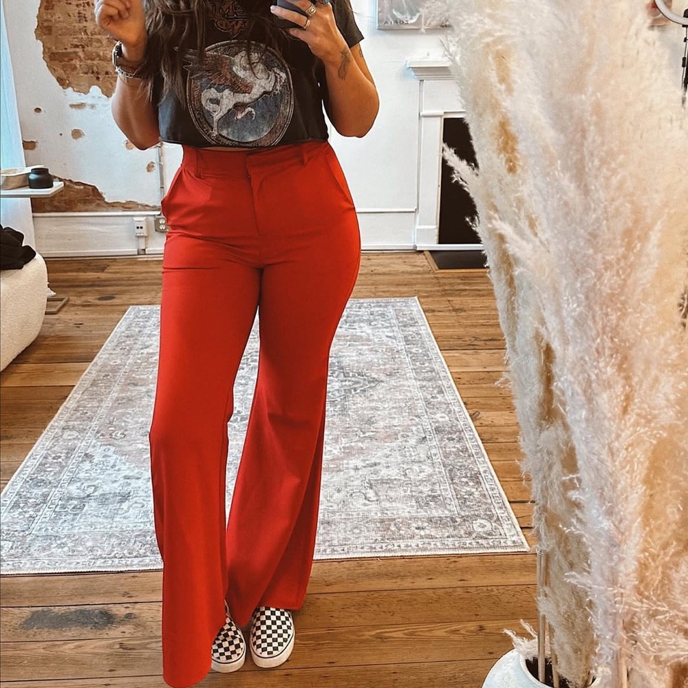 Tall girl friendly red flares ❤️